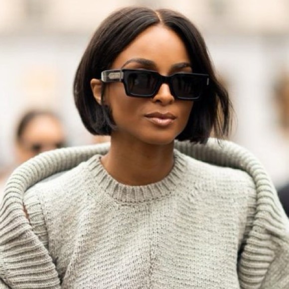 NEW SL572 001 SAINT LAURENT UNISEX BLACK SQUARE SUNGLASSES SAINT LAURENT SL 572 - Picture 4 of 15